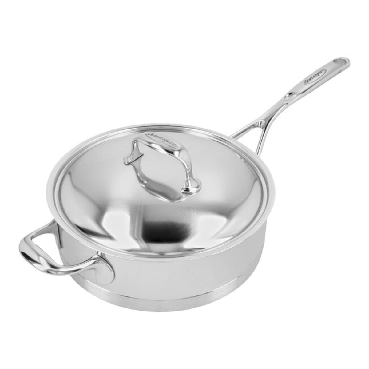 Demeyere Atlantis 7-Ply Stainless Steel Sauté Pan With Helper Handle And Lid, 3-Quart