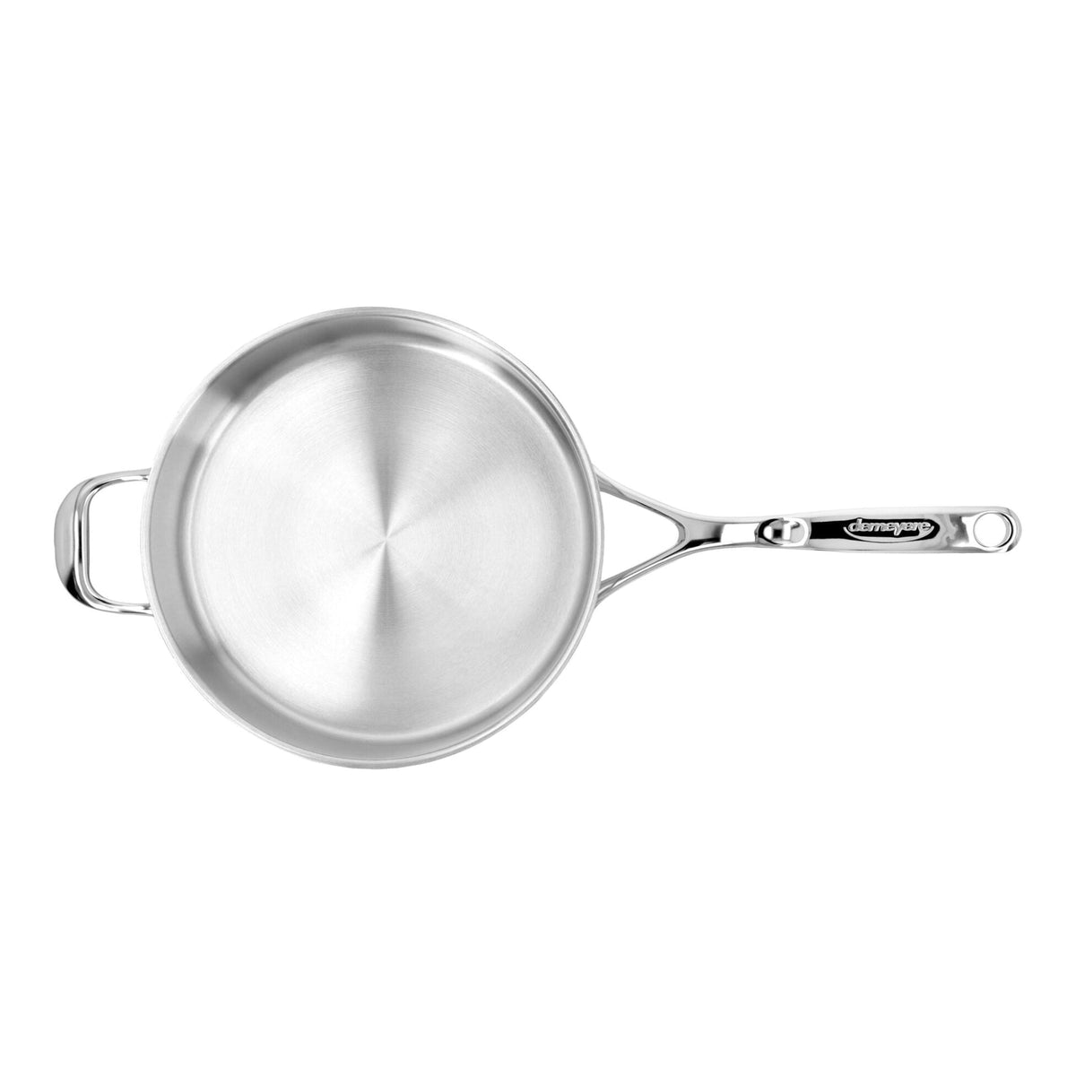 Demeyere Atlantis 7-Ply Stainless Steel Sauté Pan With Helper Handle And Lid, 3-Quart