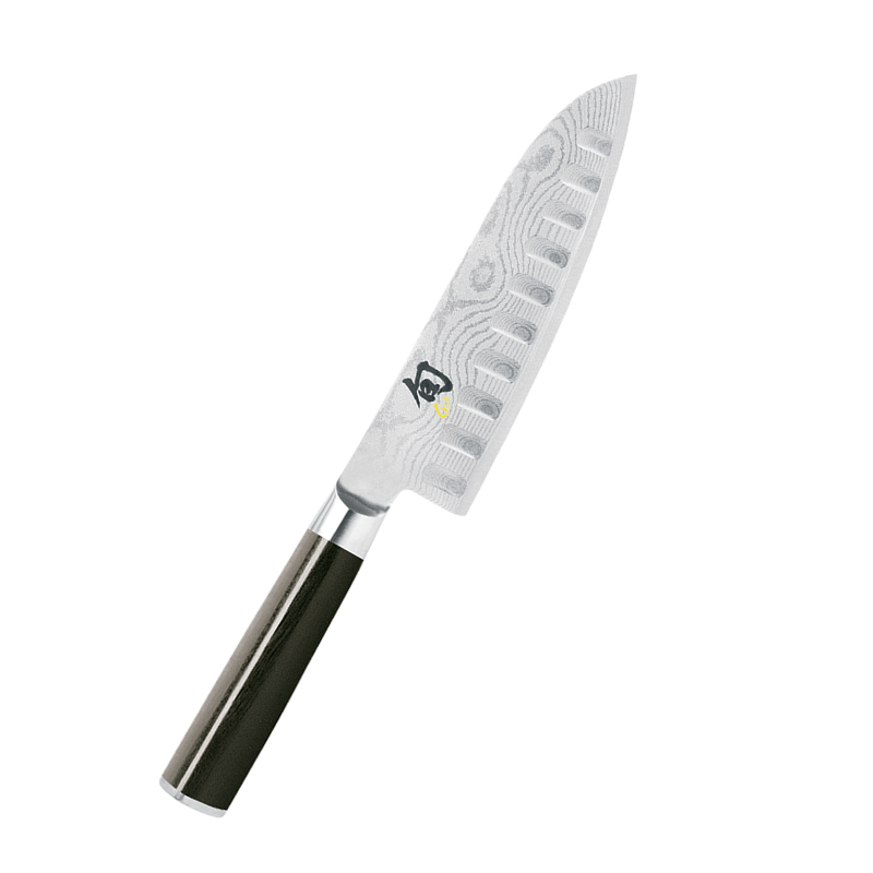 Shun Classic Santoku Knife with Hollow Ground Blade 7-in
