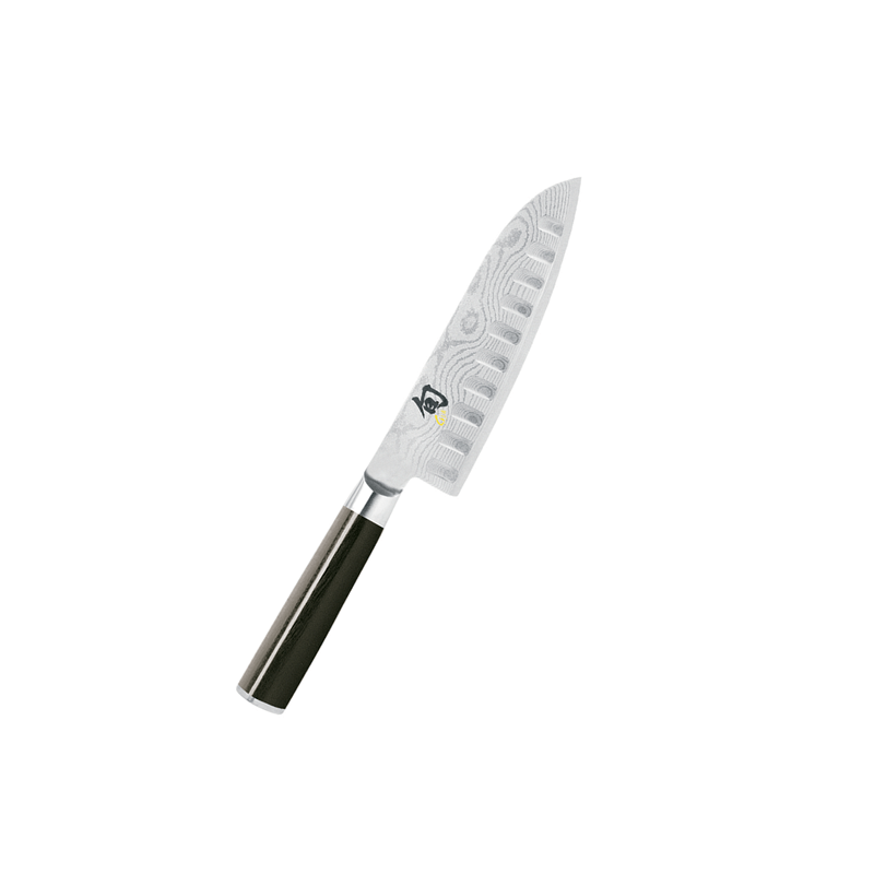 Shun Classic Santoku Knife with Hollow Ground Blade 7-in