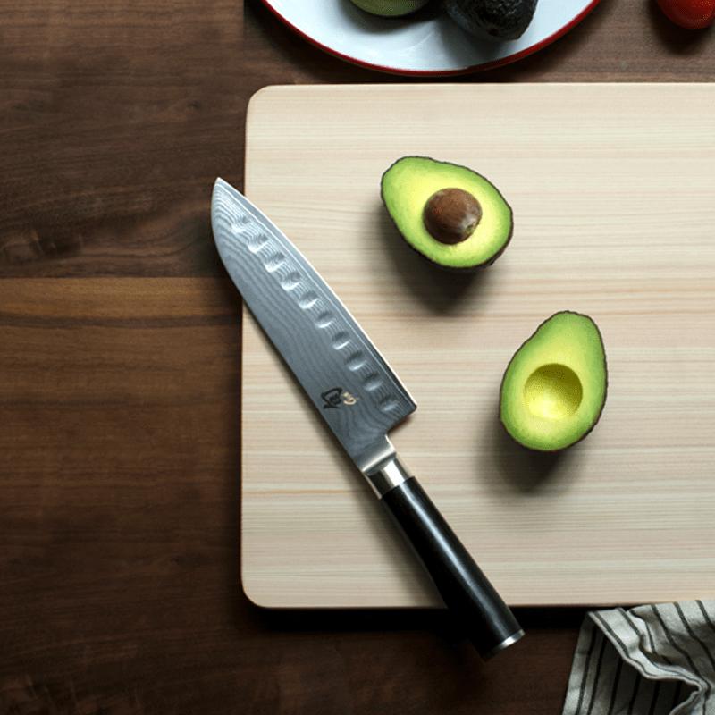 Shun Classic Santoku Knife with Hollow Ground Blade 7-in