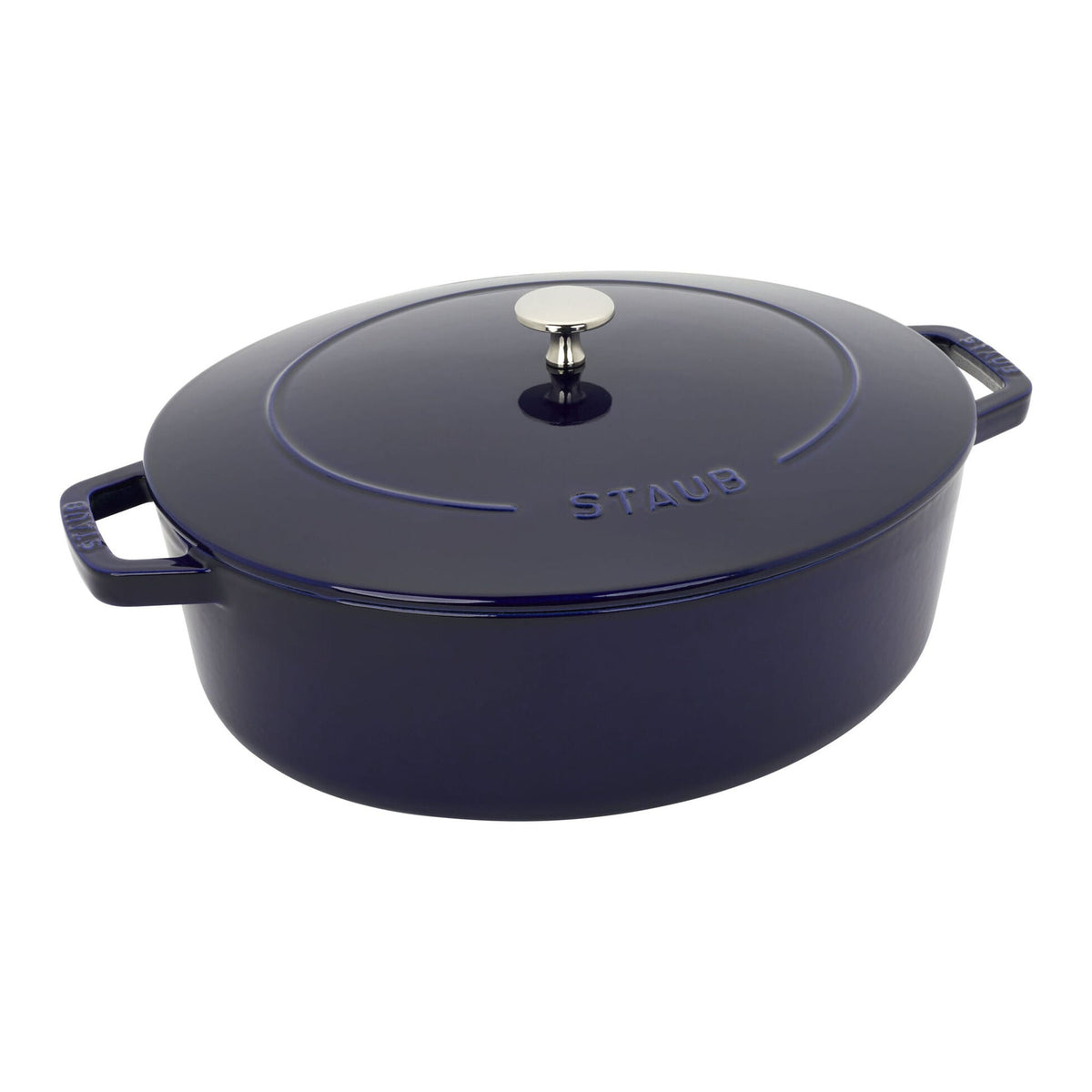 Staub Cast Iron Wide Oval Dutch Oven 6.25 Qt