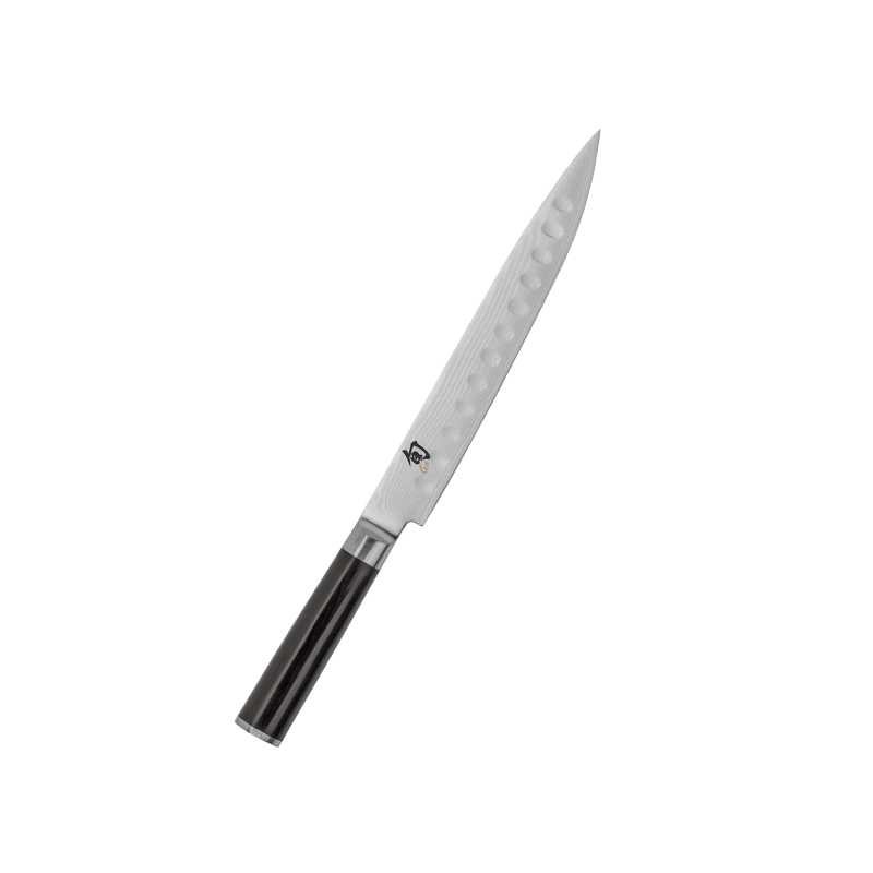 Shun Classic Slicing Knife with Hollow Edge Blade 9-in