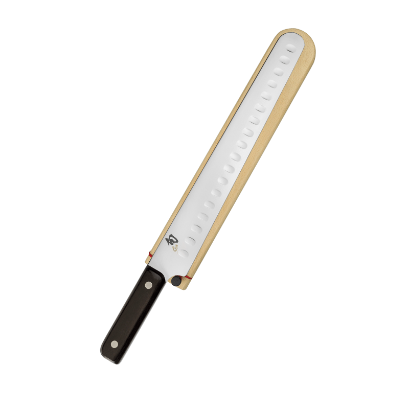 Shun Classic Brisket Knife with Hollow Edge Blade 12-in and Saya