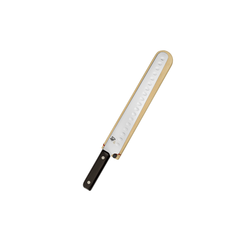 Shun Classic Brisket Knife with Hollow Edge Blade 12-in and Saya