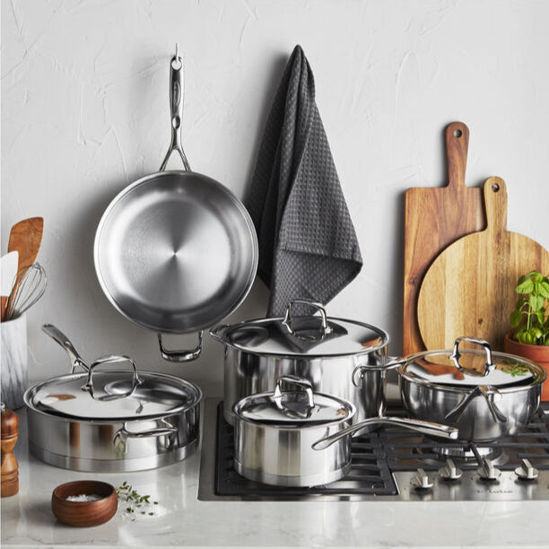 Demeyere Atlantis 7-Ply Stainless Steel 9-Piece Cookware Set
