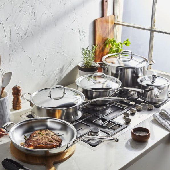 Demeyere Atlantis 7-Ply Stainless Steel 9-Piece Cookware Set