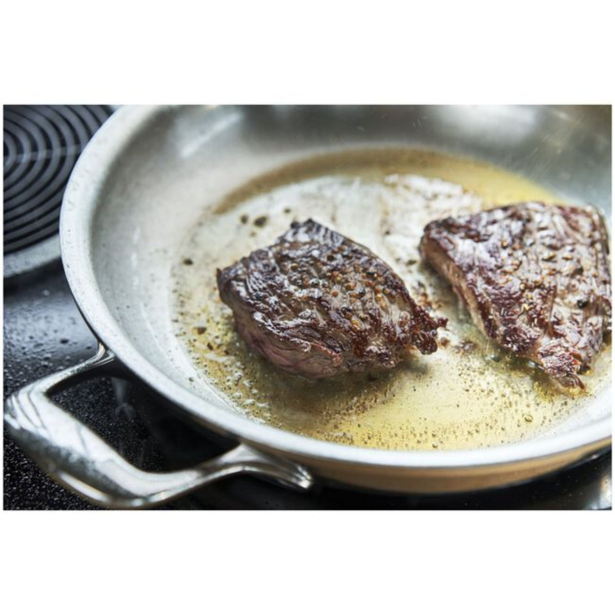 Demeyere Proline 7, 7-Ply Stainless Steel Fry Pan With Helper Handle