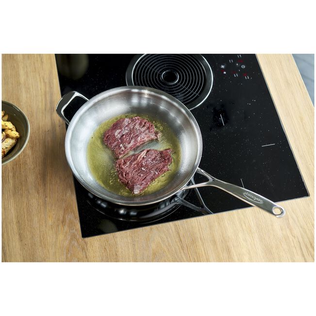 Demeyere Proline 7, 7-Ply Stainless Steel Fry Pan With Helper Handle