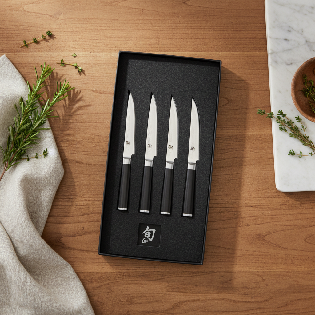 Shun Classic 4-Piece Steak Knife Set