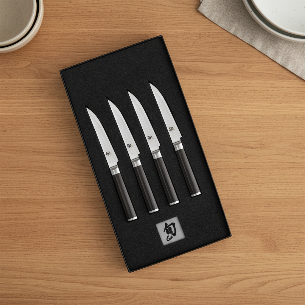 Shun Classic 4-Piece Steak Knife Set