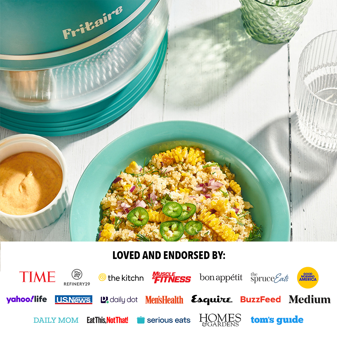 Fritaire Self-Cleaning Glass Bowl Air Fryer, 5-Qt, Lavender