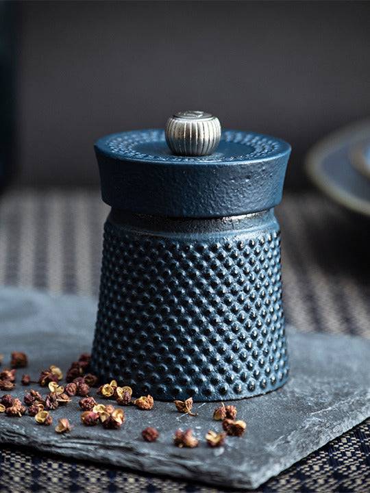 Peugeot Bali Fonte Cast Iron Pepper Mill, Blue