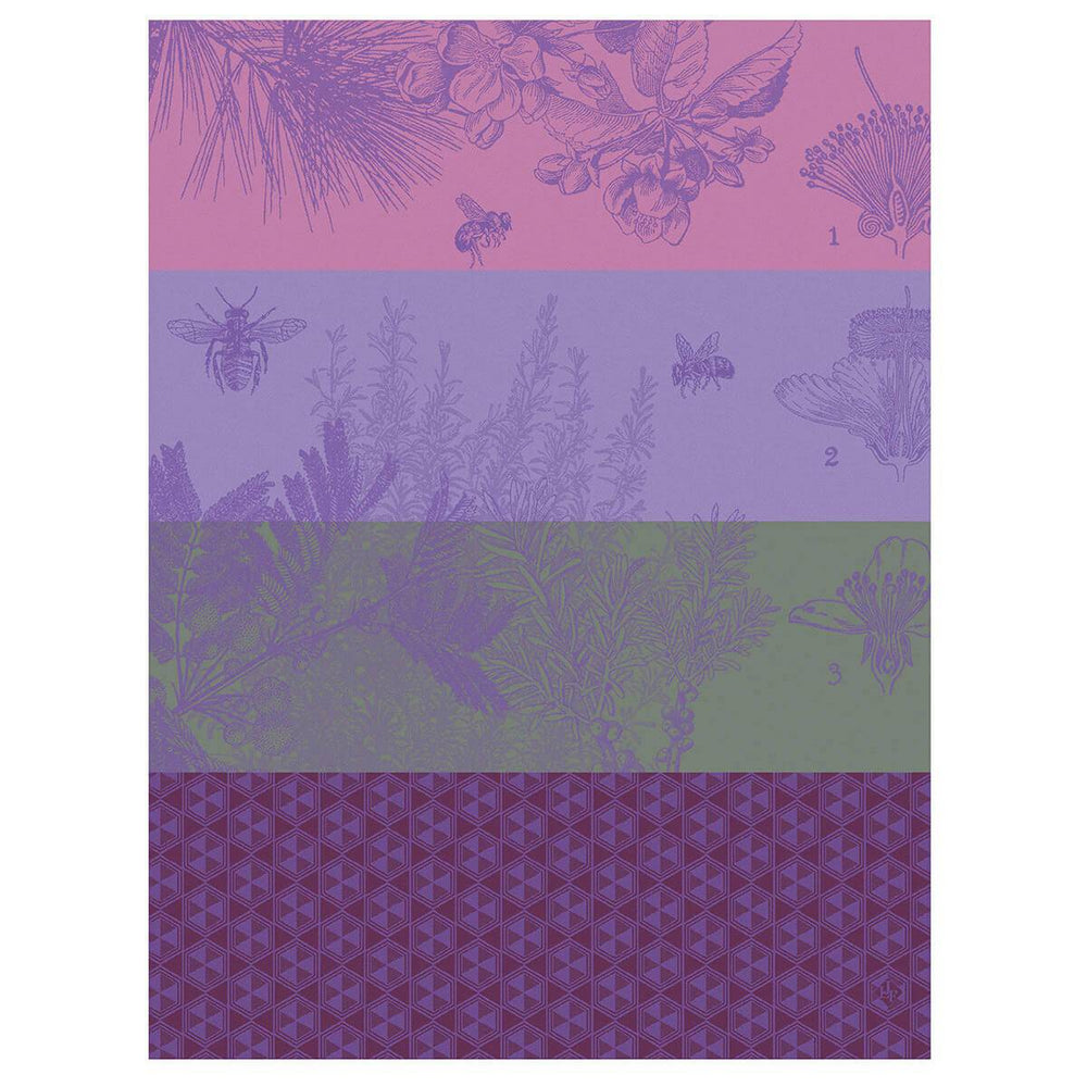 Le Jacquard Francais Miel De Fleurs Tea Towel, 24 x 31-in, Purple