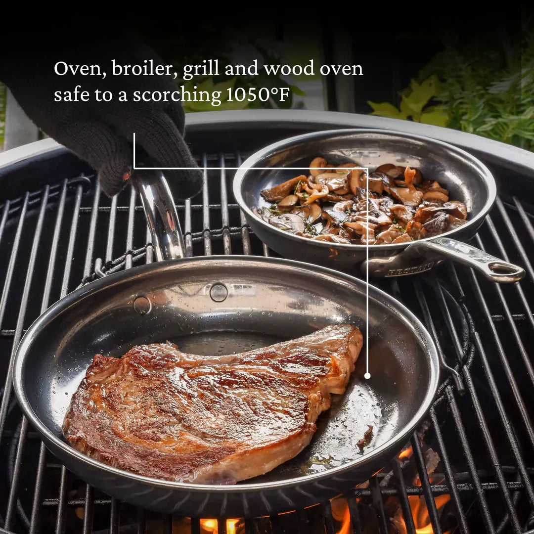 Hestan NanoBond Titanium Stainless Skillet Pan, 8.5-in