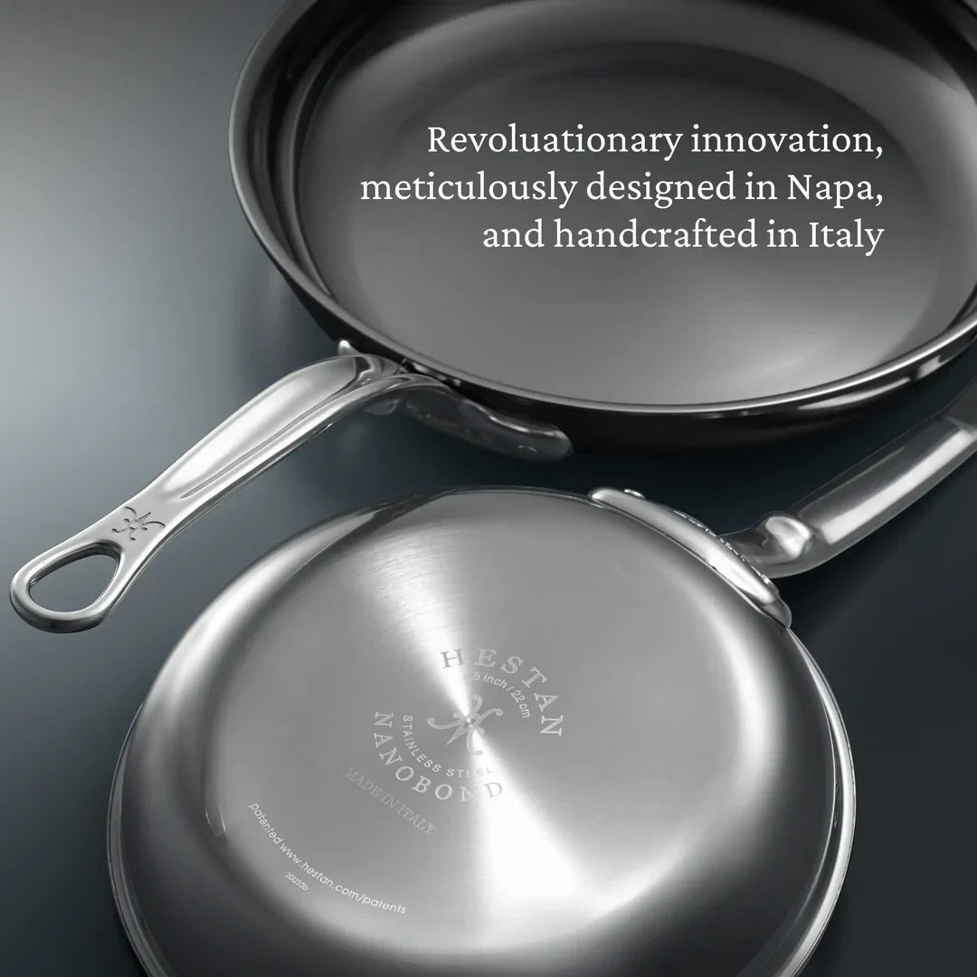 Hestan NanoBond Titanium Stainless Steel Skillet, 11-in