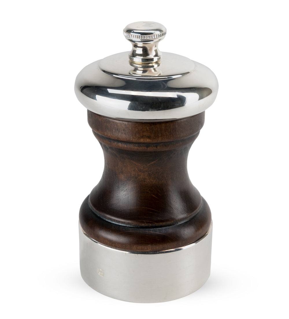 Peugeot Palace Silverplate & Aged Wood Pepper Mill Set, 4-in
