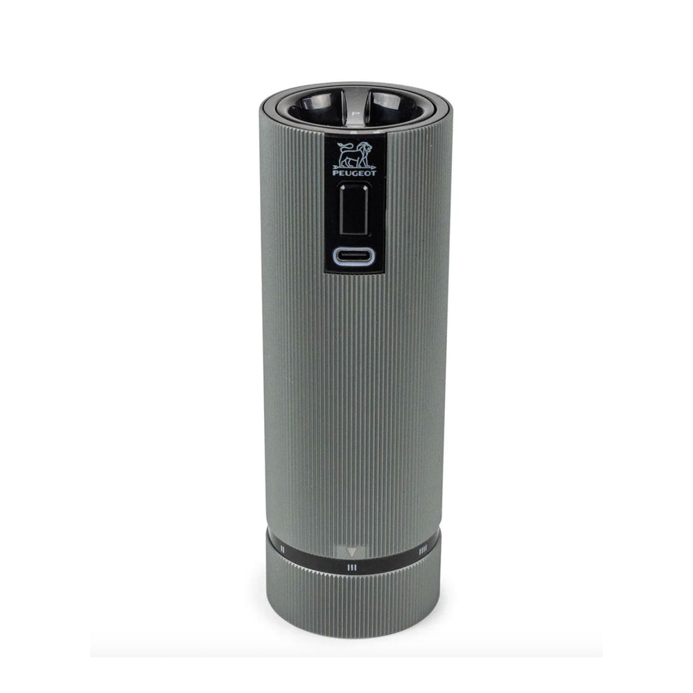 Peugeot Line Rechargeable u'Select Electric Pepper Mill, Carbon Aluminum