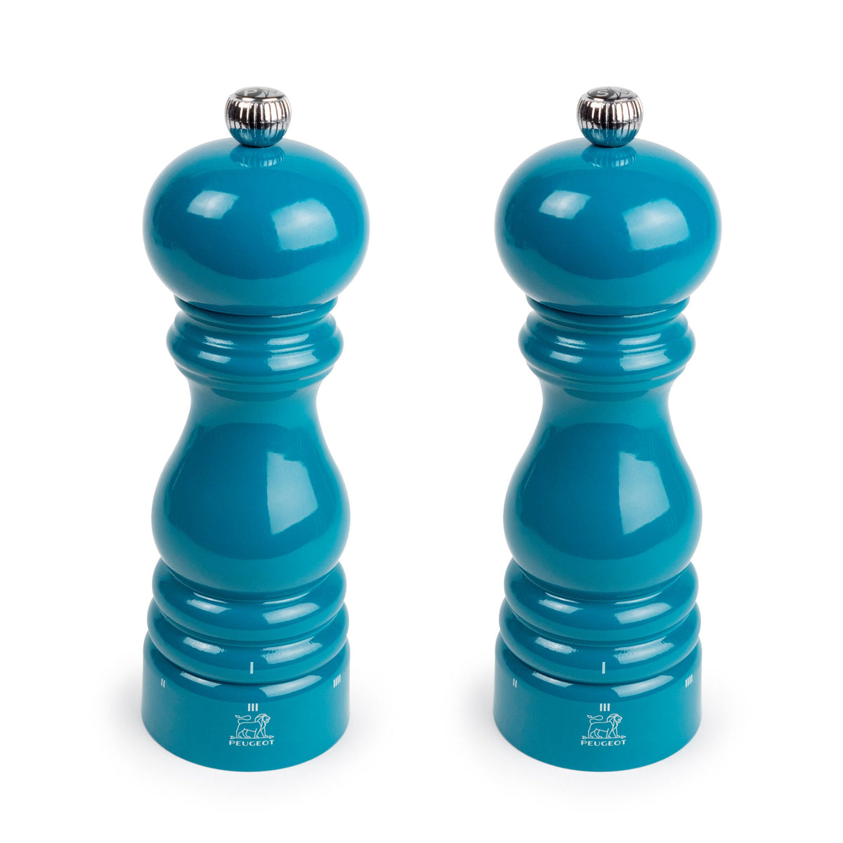 Peugeot Paris u'Select Pepper & Salt Mill Set 7-in, Pacific Blue - Gift Boxed