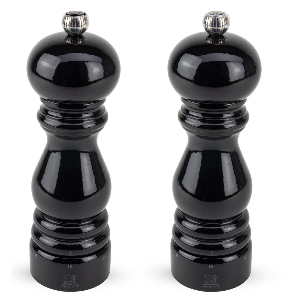 Peugeot Paris u'Select Pepper & Salt Mill, Black Lacquer 7-in - Gift Boxed