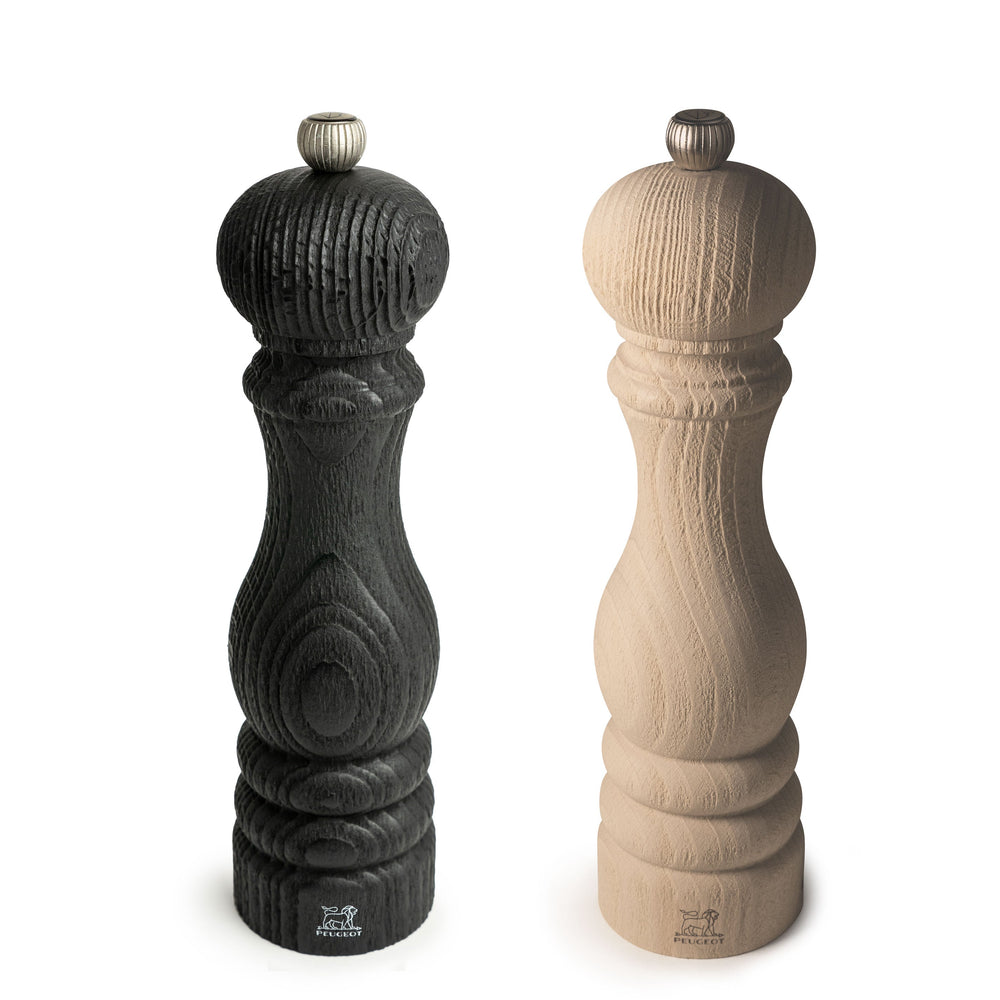 Peugeot Paris Nature Black & Nature Pepper & Salt Mill Set, 9-in