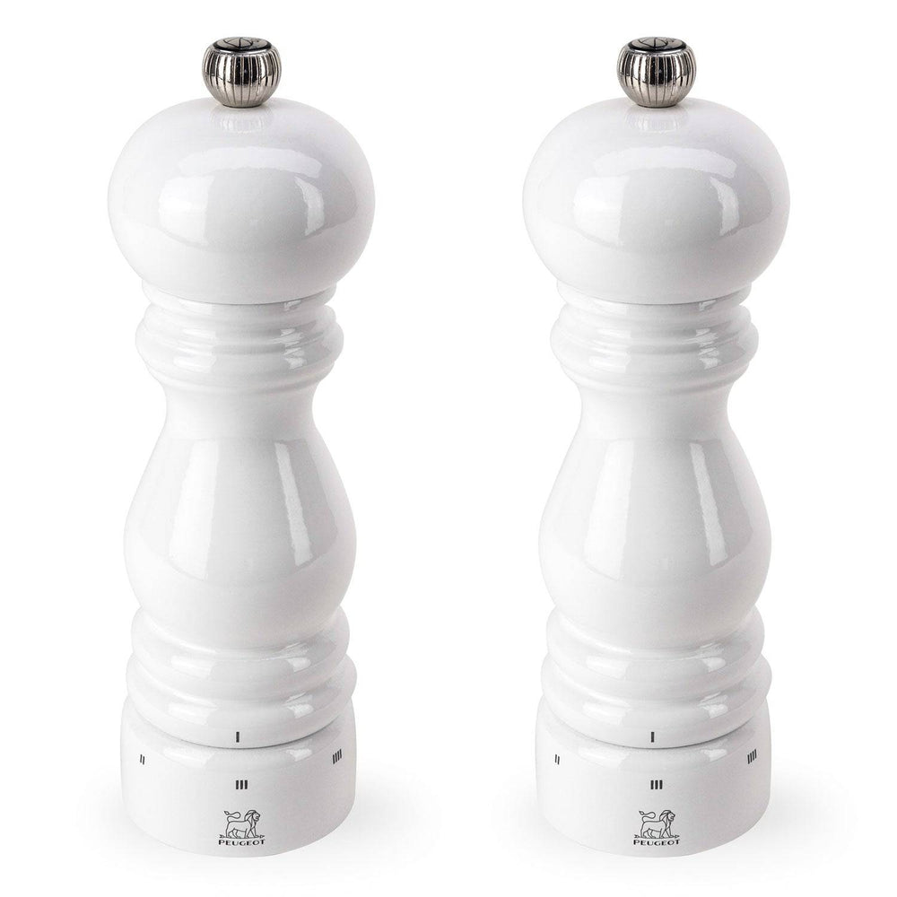 Peugeot Paris u'Select White Lacquer Pepper & Salt Mill Set,  7-in
