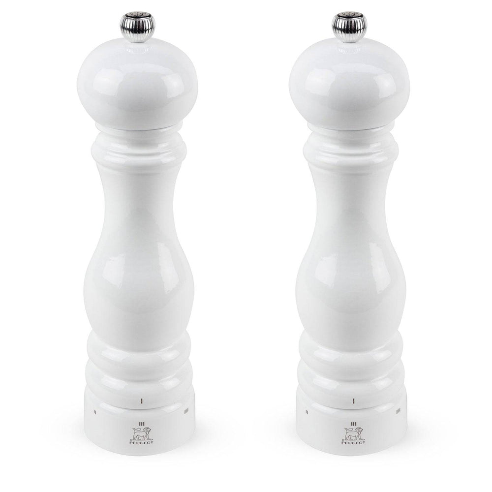 Peugeot Paris u'Select White Lacquer Pepper & Salt Mill Set, 9-in