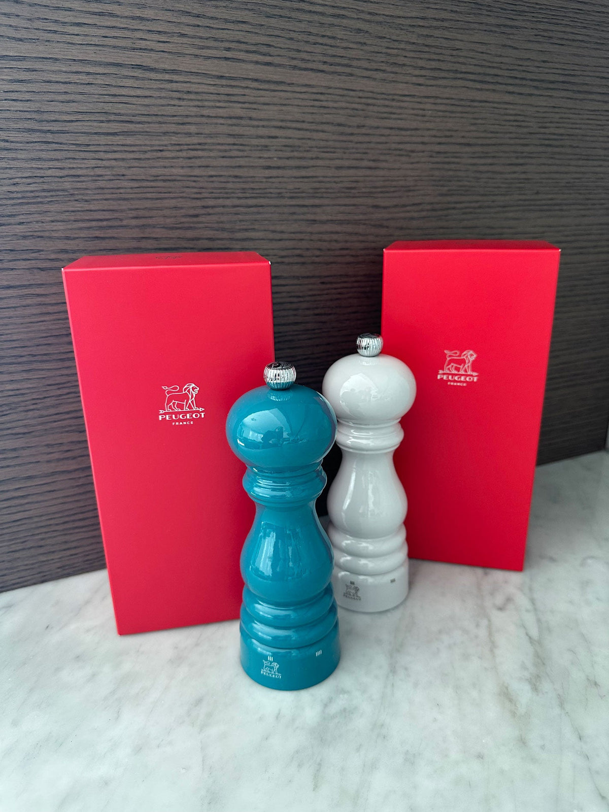 Peugeot Paris u'Select Pepper & Salt Mill Set 7-in, Pacific & Pearl Grey