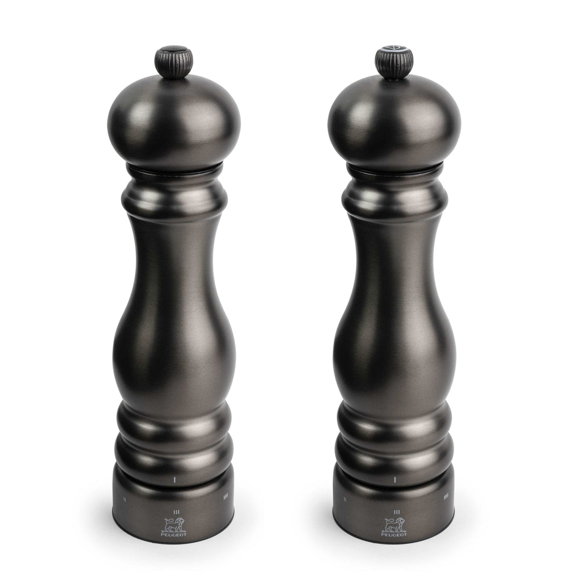 Peugeot Paris Chef u'Select Pepper & Salt Mill Set Carbone Finish, 9-in
