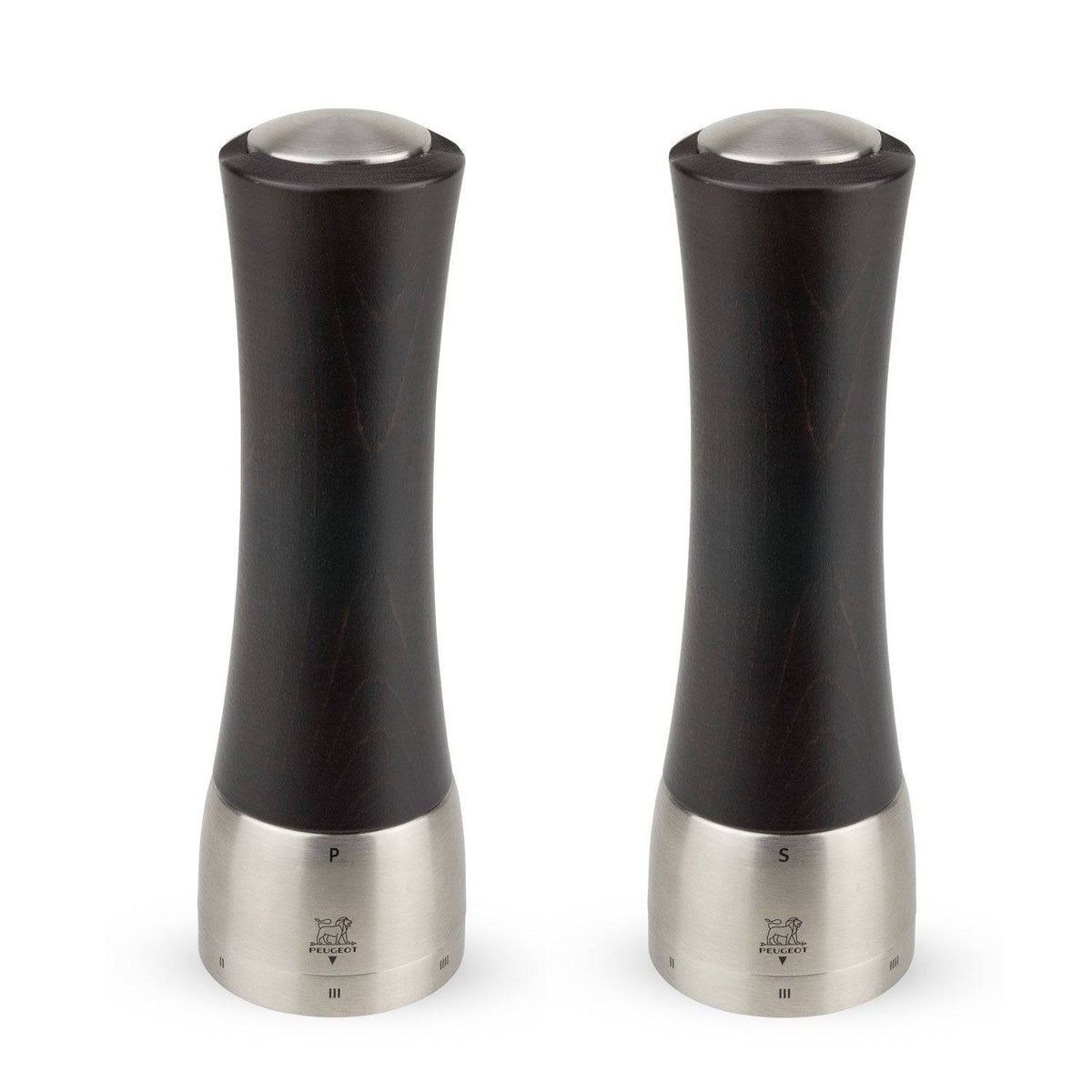 Peugeot Madras Chocolate Pepper & Salt Mill Set, 8-in