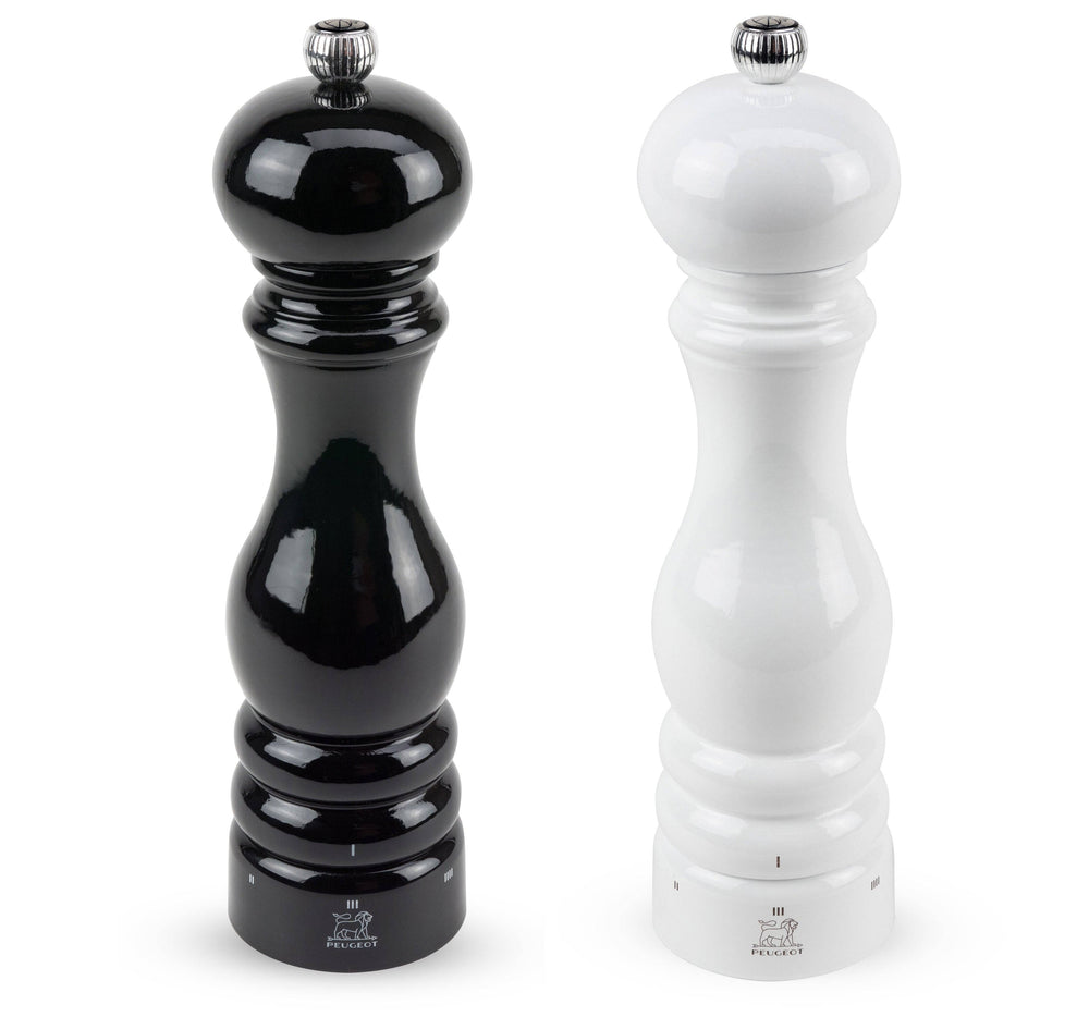 Peugeot Paris u'Select Pepper & Salt Mill, Black & White Lacquer 9-in
