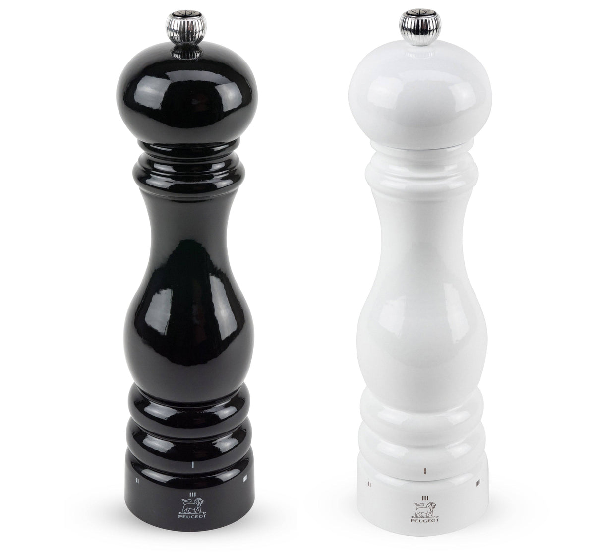 Peugeot Paris u'Select Pepper & Salt Mill, Black & White Lacquer 9-in