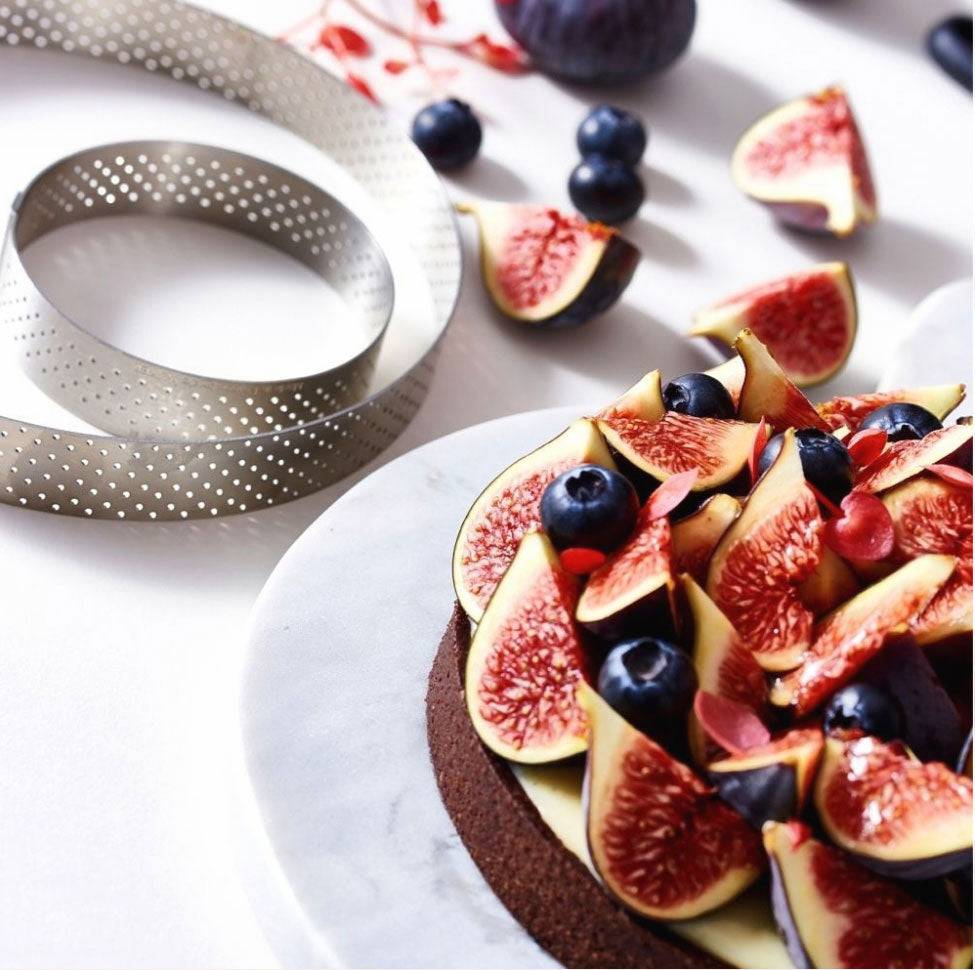 de Buyer Valrhona Perforated Tart Ring, 2.5-in