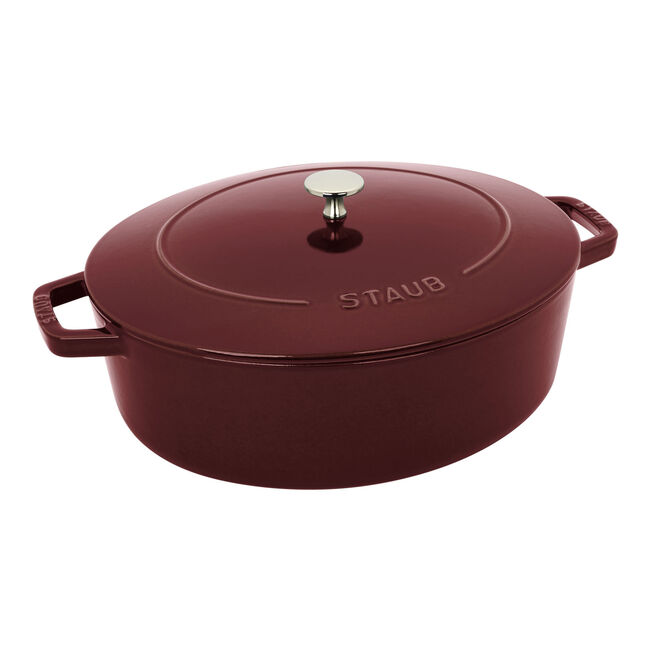 Staub Cast Iron Wide Oval Dutch Oven 6.25 Qt