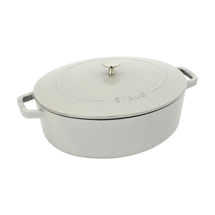 Staub Cast Iron Wide Oval Dutch Oven 6.25 Qt