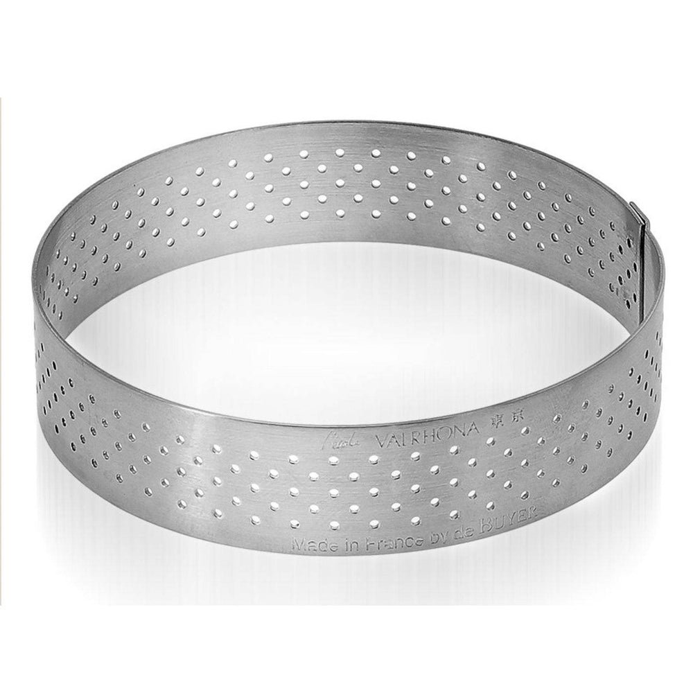 de Buyer Valrhona Perforated Tart Ring, 2.16-in.