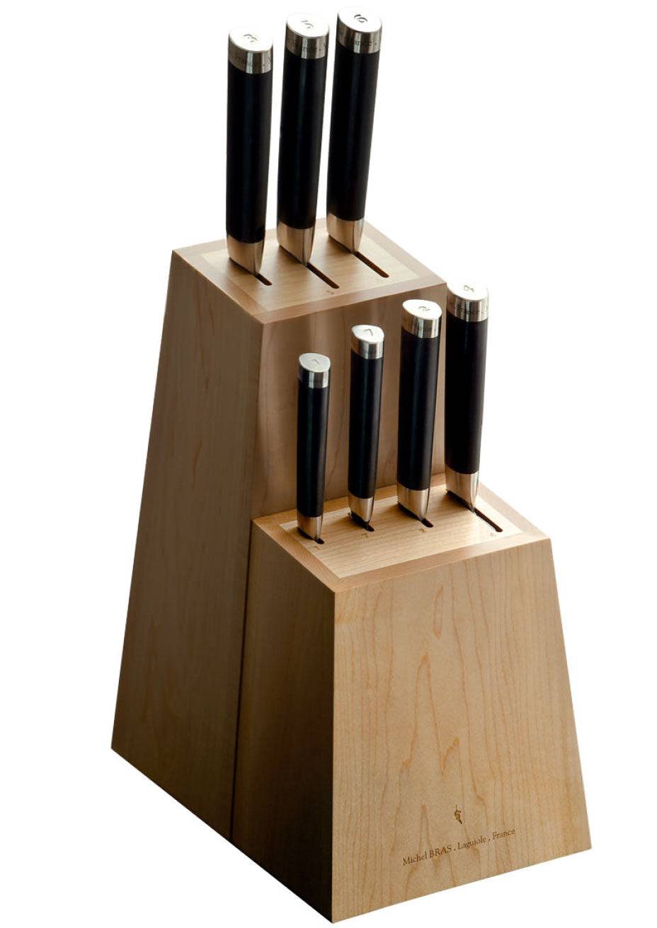 Michel Bras 7-Piece Knife Set with Block