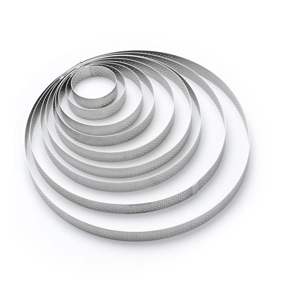 de Buyer Valrhona Perforated Tart Ring, 3-in.