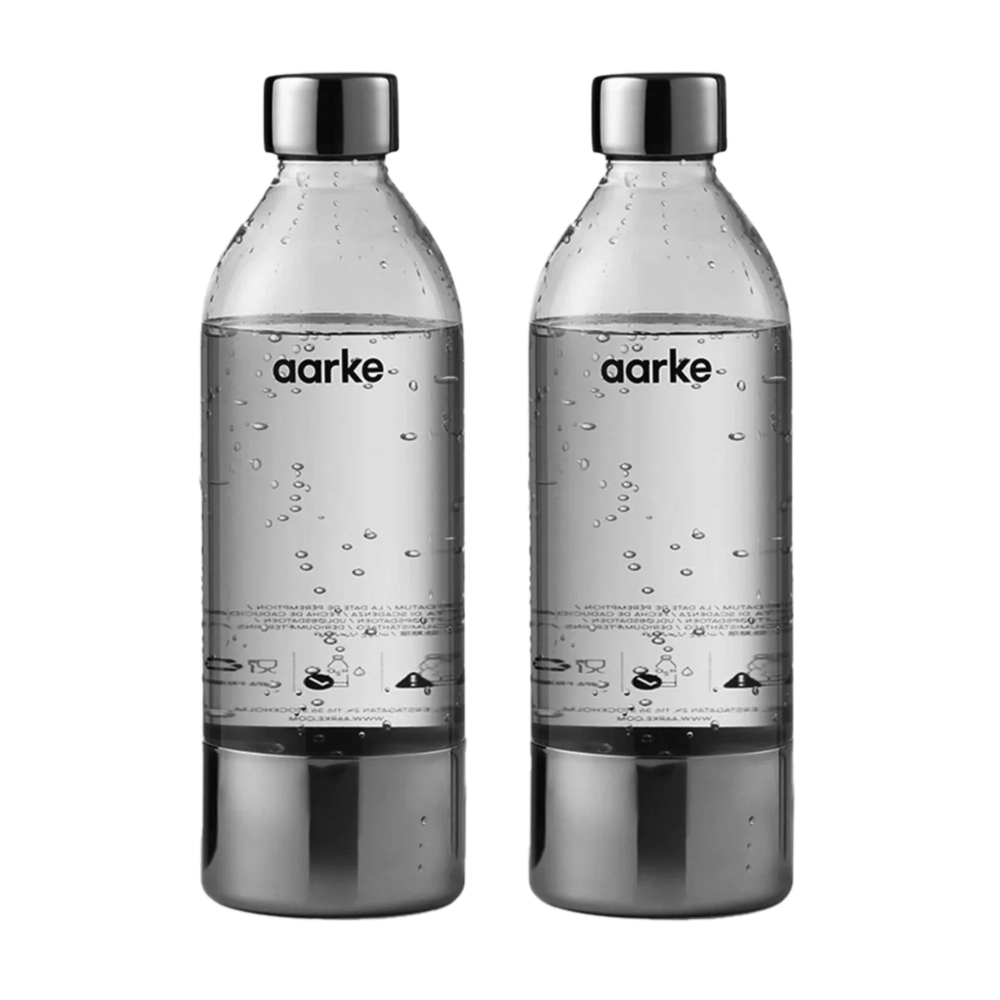 Aarke 2-Pack PET Water Bottle, 34 fl oz For Carbonators I, II and 3