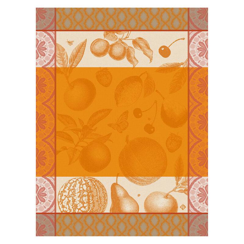 Le Jacquard Francais Arrière-Pays Tea Towel, 24 x 31-in, Orange