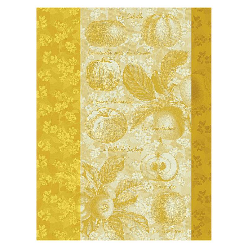 Le Jacquard Francais Pommes À Croquer Tea Towel, 24 x 31-in, Yellow