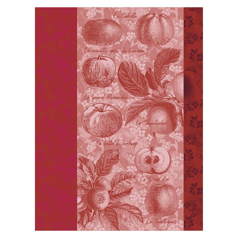 Le Jacquard Francais Pommes À Croquer Tea Towel, 24 x 31-in, Red